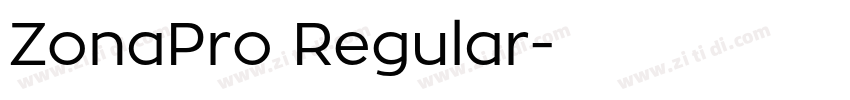 ZonaPro Regular字体转换